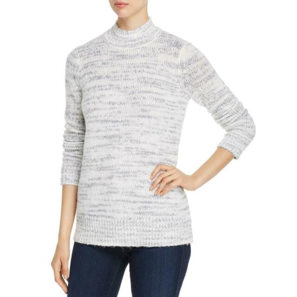 NWT Calvin Klein Marled Mock Neck Sweater